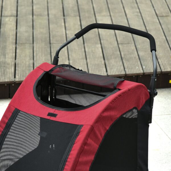 EasyComfort Kinderwagen voor Middelgrote tot Grote Honden Rood