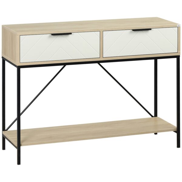 immagine-1-easycomfort-easycomfort-tavolo-consolle-da-ingresso-con-2-cassetti-e-ripiano-inferiore-in-mdf-truciolato-e-acciaio-100×33-5×76-5-cm-jpg