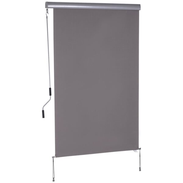 Easycomfort Tenda opvouwbare parasol met handmatige, wand- of plafondmontage, 120x200cm, grijs