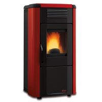 La Nordica PELLETKACHEL EXTRAFLAME VIVIANA EVO 10,2 KW BORDEAUX - NIEUW Code 7722