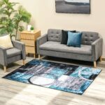 immagine-2-easycomfort-easycomfort-tappeto-moderno-pelo-corto-in-poliestere-per-interni-200x140cm-blu-nero-e-bianco-jpg