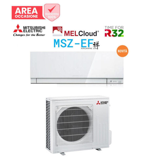 Mitsubishi Electric Retouren IN DE GEBIED Airconditioning Mitsubishi Elektrische Inverter KIRIGAMINE ZEN WIT 18000 Btu MSZ-EF50VGKW R-32 Wi-Fi Geïntegreerd Wit