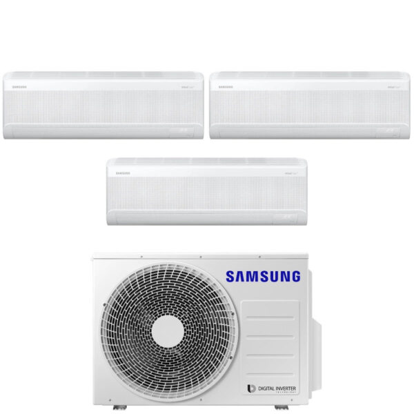 Samsung Proef Split Inverter Airconditioner Windfree Elite Serie 7000+7000+7000 btu met AJ052TXJ3KG A+++ Wi-Fi 7+7+7 R-32 - NIEUW