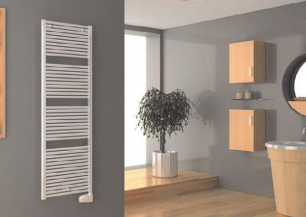 Cordivari CLAUDIA Elektrische Handdoekradiator 700 W 500x1195 Wit met Digitale Eco-kamerthermostaat