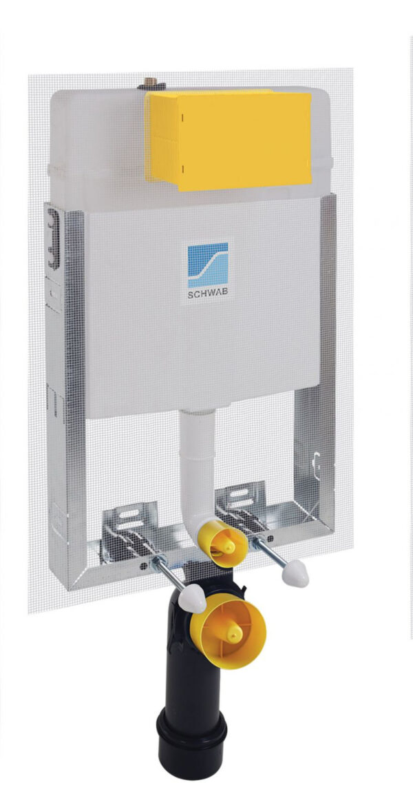 Schwab Spoeltankmodule voor inbouw hangtoilet mod. VE 199 inclusief rompcode T02-0112-0250-setwc